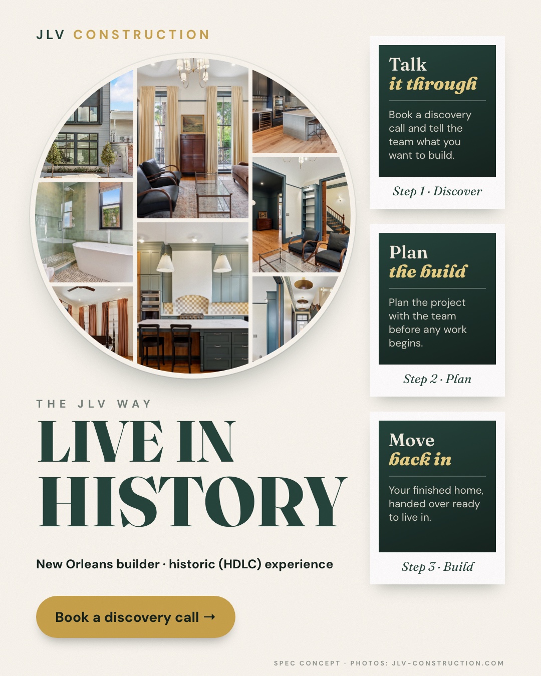 Sample ad: Live in history